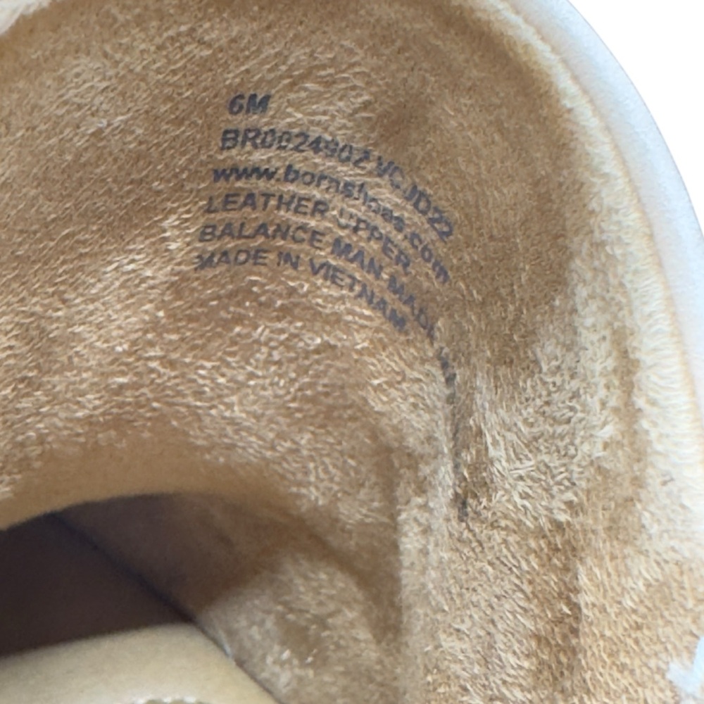 NWOT Born Hudson Leather Sling Platform Clogs In Natural - Picture 10 of 10